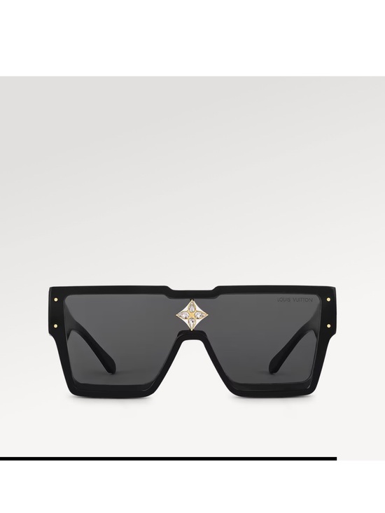 Louis Vuitton Accessories - Louis Vuitton Cyclone Sunglasses Z1578E – Black/Gold Crystal Monogram Flower